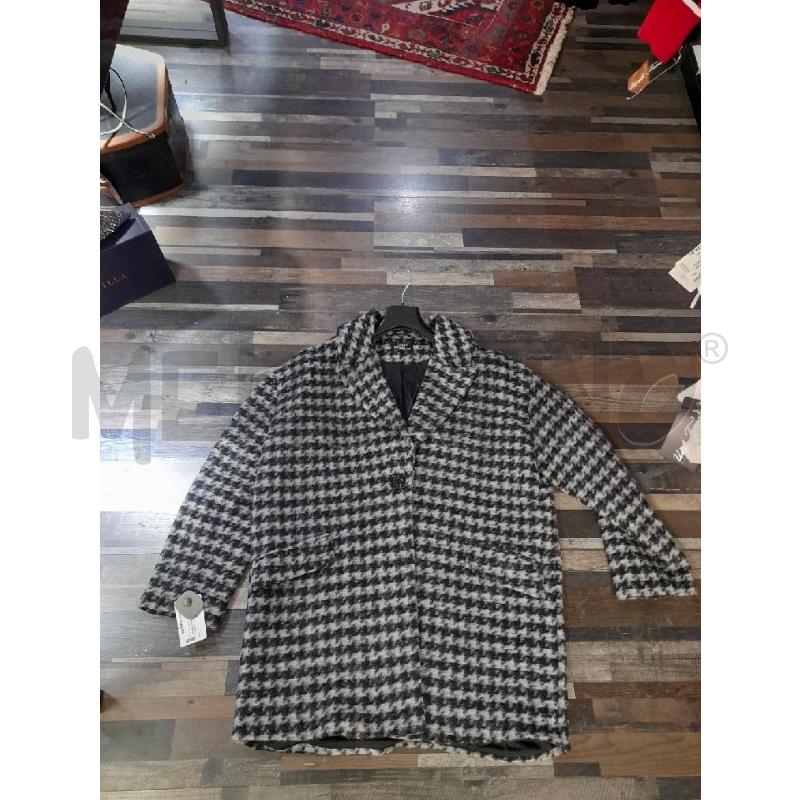 CAPPOTTO DONNA GRIGIO NERO ODM  T LANA COTTA | Mercatino dell'Usato Montesilvano 1