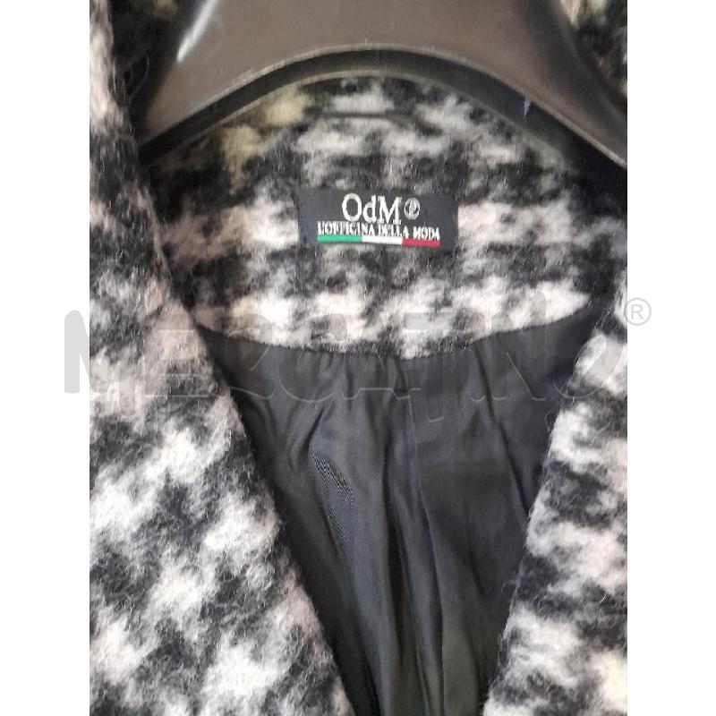 CAPPOTTO DONNA GRIGIO NERO ODM  T LANA COTTA | Mercatino dell'Usato Montesilvano 2