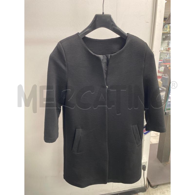 CAPPOTTO DONNA LIVIANA CONTI NERA RIGHINE | Mercatino dell'Usato Montesilvano 1