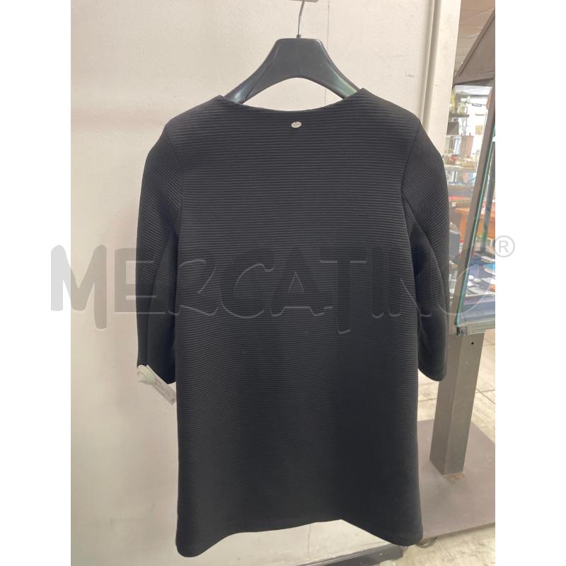 CAPPOTTO DONNA LIVIANA CONTI NERA RIGHINE | Mercatino dell'Usato Montesilvano 2