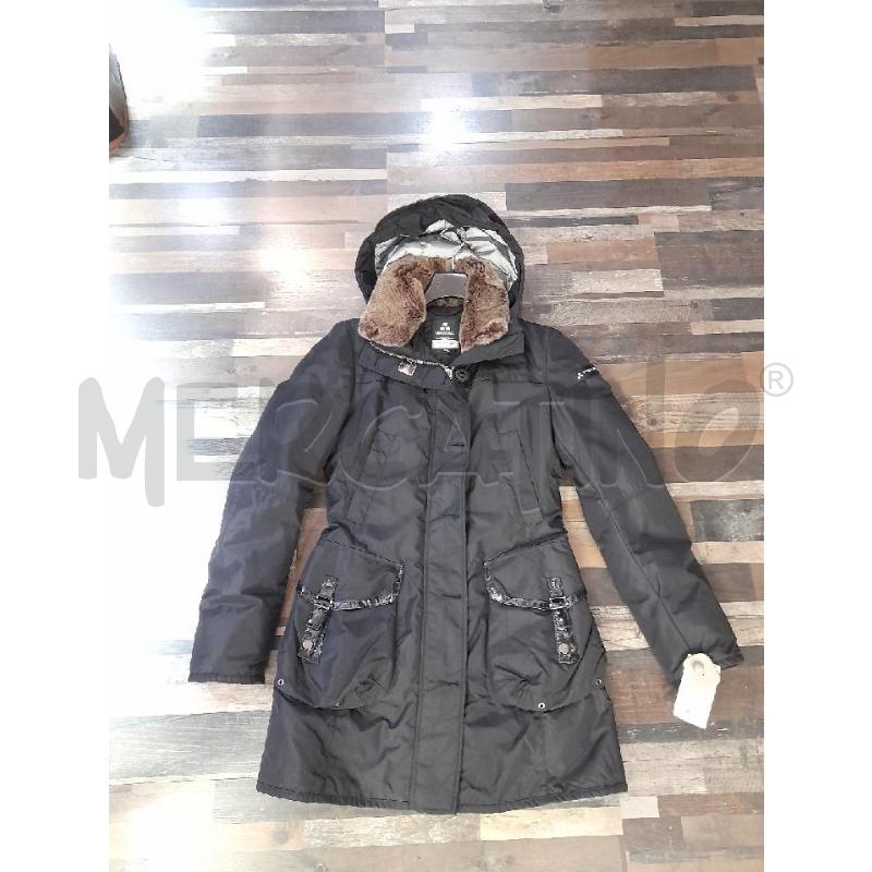 CAPPOTTO DONNA PEUTEREY NERO COLLO CASTORO MARRO  | Mercatino dell'Usato Montesilvano 1