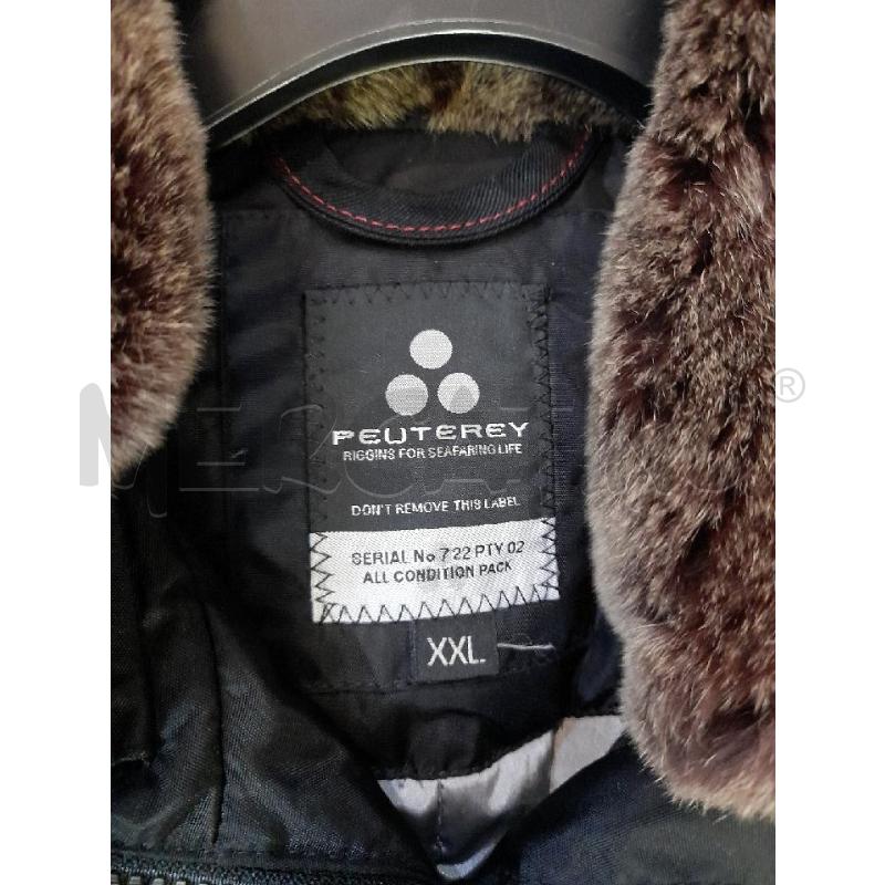 CAPPOTTO DONNA PEUTEREY NERO COLLO CASTORO MARRO  | Mercatino dell'Usato Montesilvano 2