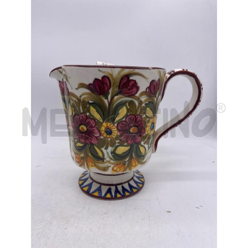 CARAFFA CERAMICA CASTELLI FIORI H.17,5 | Mercatino dell'Usato Montesilvano 1