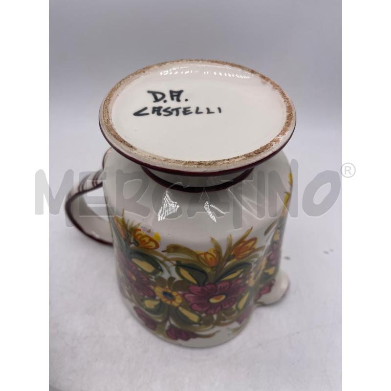 CARAFFA CERAMICA CASTELLI FIORI H.17,5 | Mercatino dell'Usato Montesilvano 3