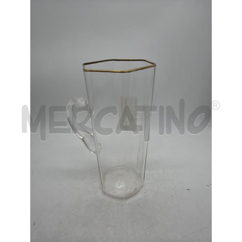 CARAFFA VETRO ESAGONALE | Mercatino dell'Usato Montesilvano 1
