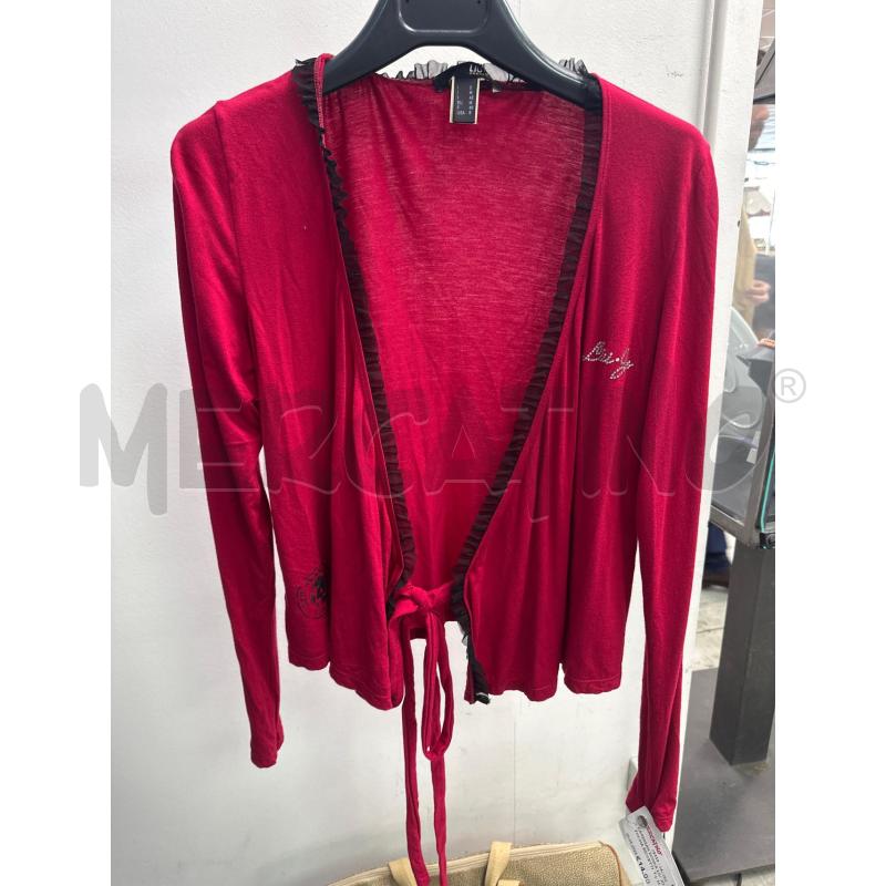 CARDIGAN DONNA LIU JO FUCSIA RICCETTI VELO NERO COLLO | Mercatino dell'Usato Montesilvano 1