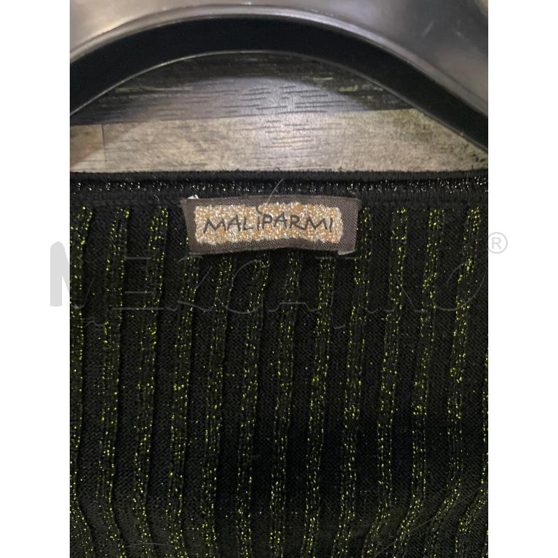 CARDIGAN DONNA MALIPARMI NERO LUREX VERDE ROSSO BLU | Mercatino dell'Usato Montesilvano 2