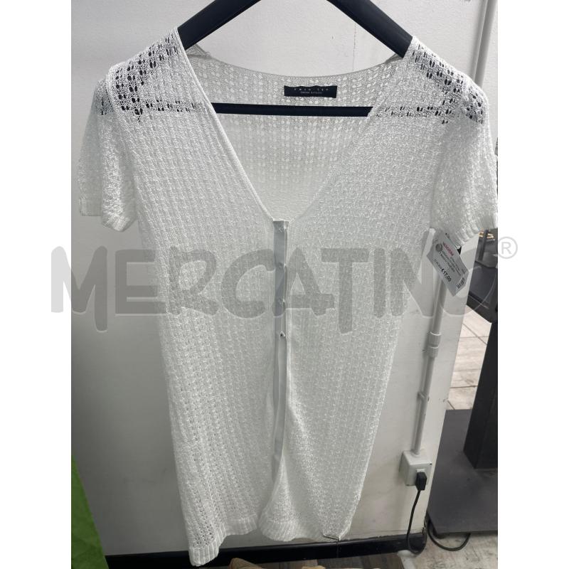 CARDIGAN DONNA TWINSET BIANCO TRAFORATO | Mercatino dell'Usato Montesilvano 1