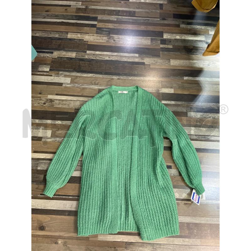 CARDIGAN DONNA VERDE MOCHI LUNGO | Mercatino dell'Usato Montesilvano 1
