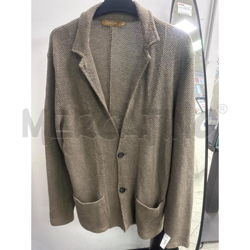 CARDIGAN UOMO CONBIPEL BEIGE MARRO 2 BOTTONI | Mercatino dell'Usato Montesilvano 1