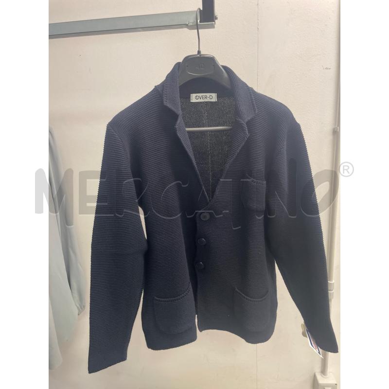 CARDIGAN UOMO OVER-D BLU MISTO COTONE BLU | Mercatino dell'Usato Montesilvano 1