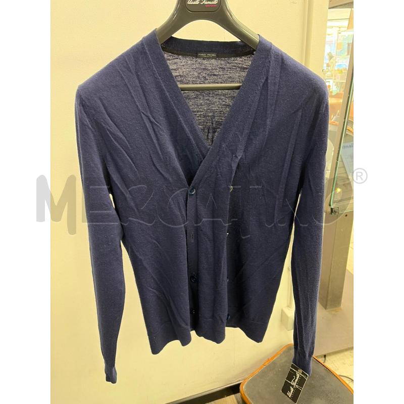 CARDIGAN UOMO PAOLO PECORA BLU  | Mercatino dell'Usato Montesilvano 1