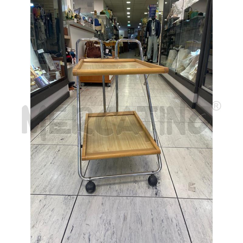 CARRELLINO LEGNO BASE ACCIAIO | Mercatino dell'Usato Montesilvano 3