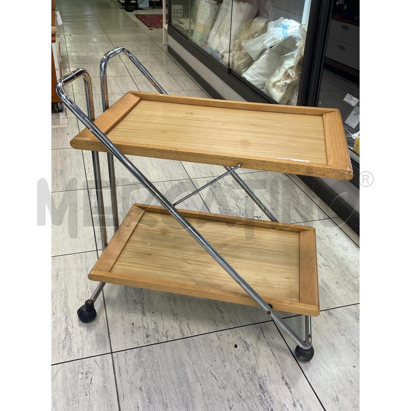 CARRELLINO LEGNO BASE ACCIAIO | Mercatino dell'Usato Montesilvano 4