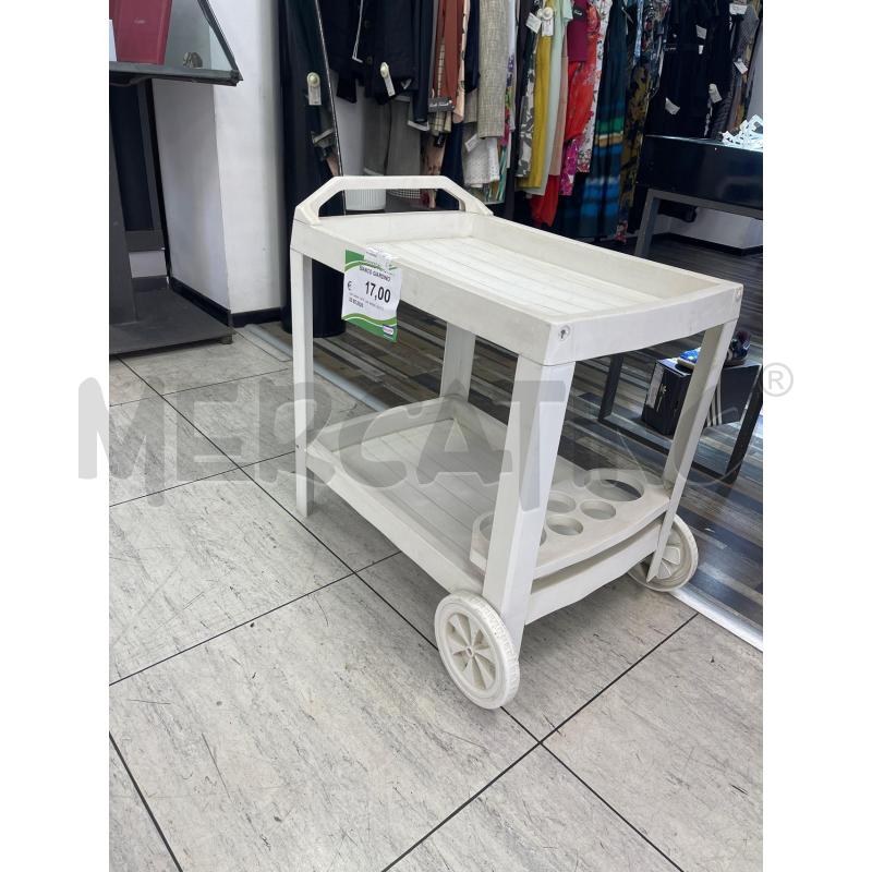 CARRELLO PLASTICA BIANCO GIARDINO  | Mercatino dell'Usato Montesilvano 1