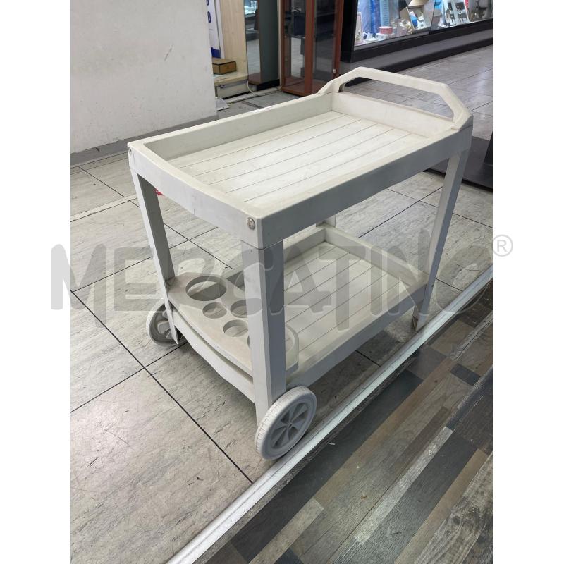 CARRELLO PLASTICA BIANCO GIARDINO  | Mercatino dell'Usato Montesilvano 2