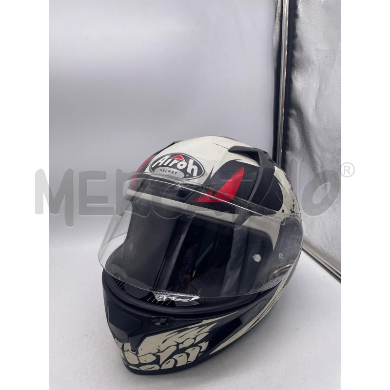 CASCO MOTO AIROH NERO BIANCO  | Mercatino dell'Usato Montesilvano 1