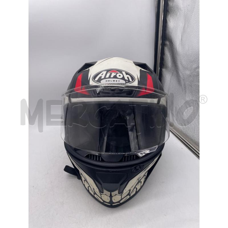 CASCO MOTO AIROH NERO BIANCO  | Mercatino dell'Usato Montesilvano 2
