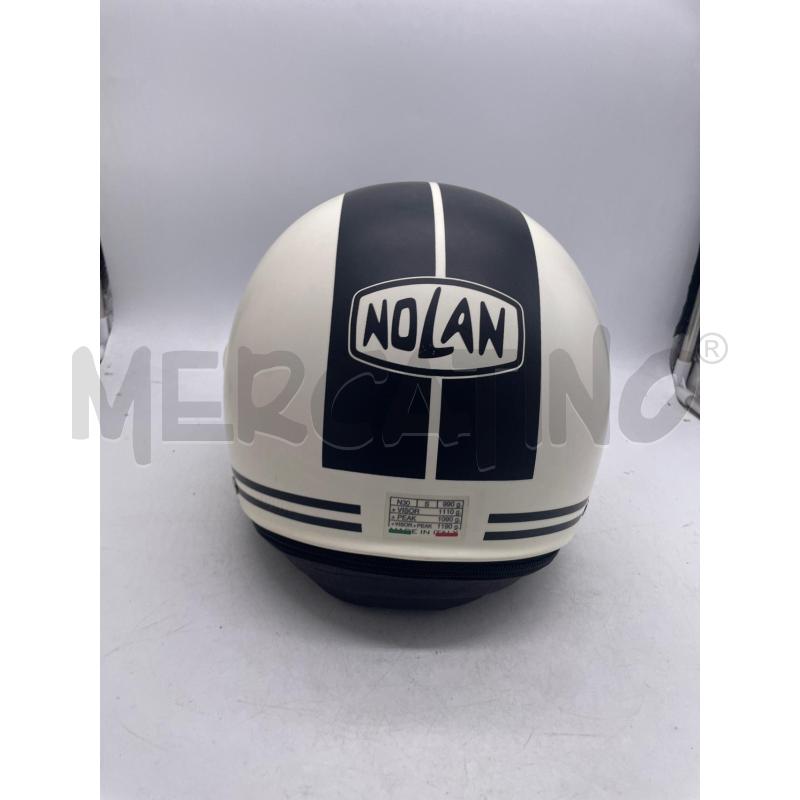 CASCO MOTO NOLAN BIANCO BANDE NERE | Mercatino dell'Usato Montesilvano 3