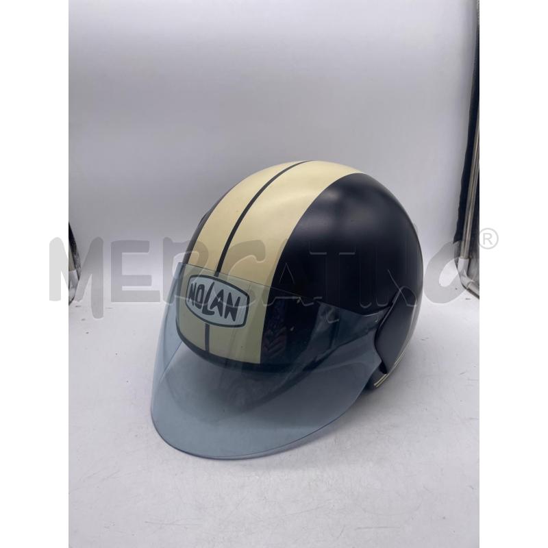 CASCO MOTO NOLAN NERO BANDE BIANCHE | Mercatino dell'Usato Montesilvano 1