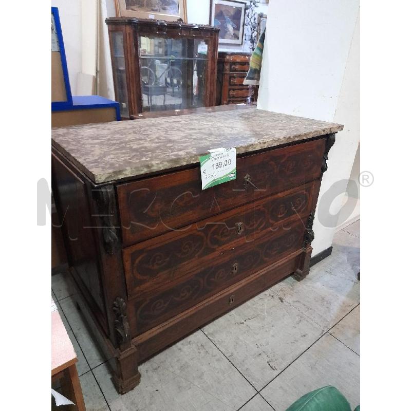 CASSETTIERA CON MARMO DA RESTAURARE | Mercatino dell'Usato Montesilvano 1