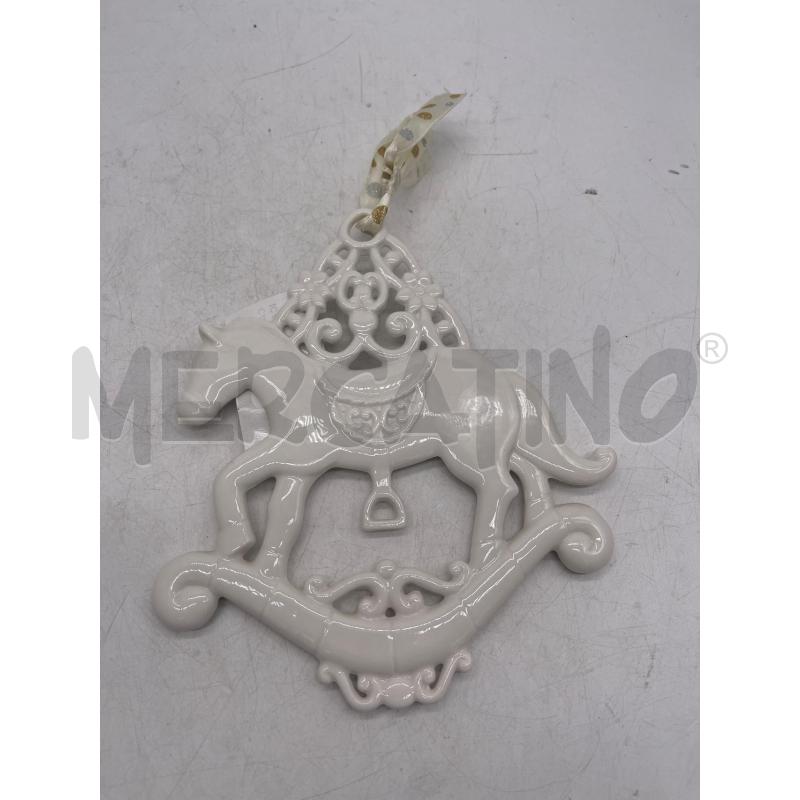 CAVALLO DONDOLO CERAMICA BIANCO | Mercatino dell'Usato Montesilvano 1