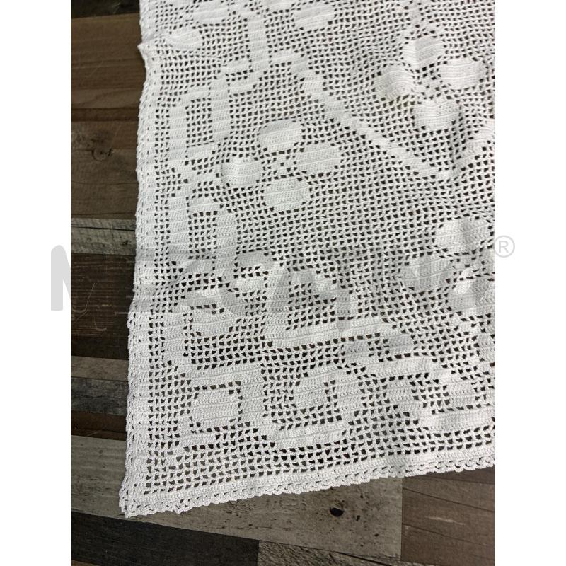 CENTRINO RETANGOLARE BIANCO UNCINETTO 98 X 42 | Mercatino dell'Usato Montesilvano 2