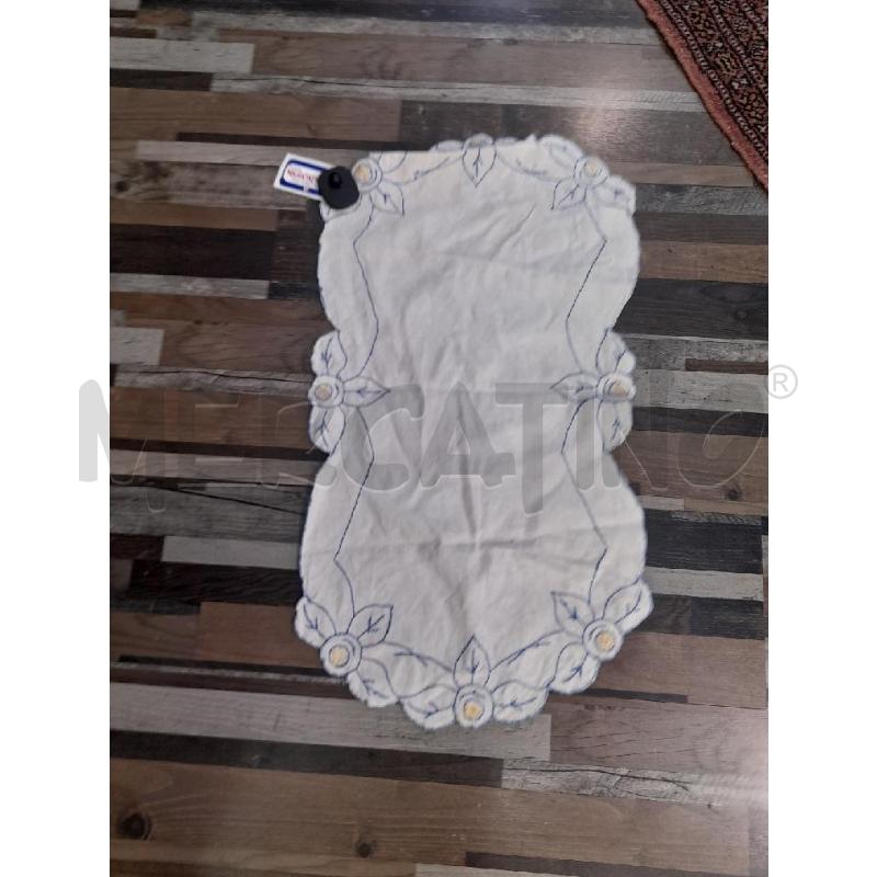 CENTRINO RETTANGOLARE FIORI BLU | Mercatino dell'Usato Montesilvano 1