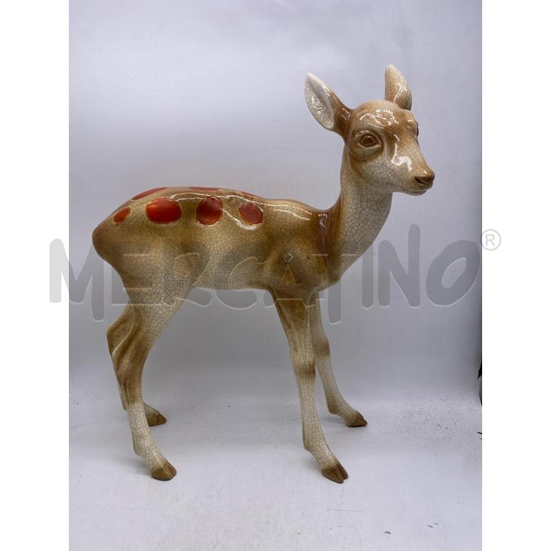 CERBIATTO CERAMICA ANNI 50 ALTO 41CM LARGO 35CM | Mercatino dell'Usato Montesilvano 1