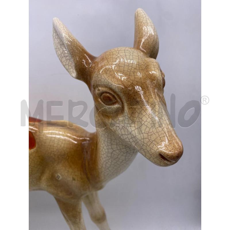 CERBIATTO CERAMICA ANNI 50 ALTO 41CM LARGO 35CM | Mercatino dell'Usato Montesilvano 2