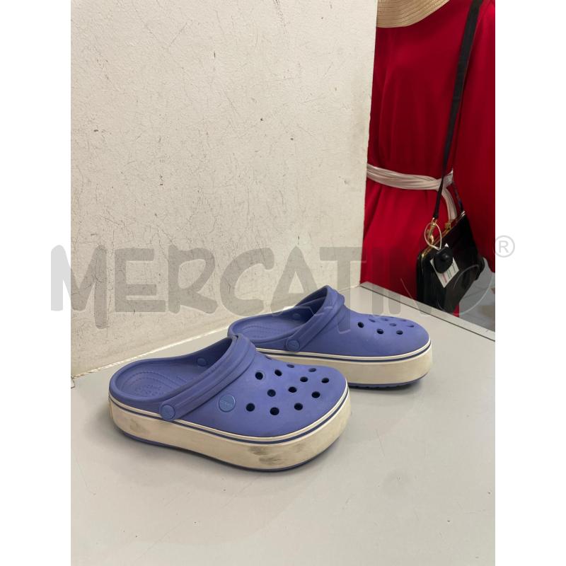 CIABATTE DONNA CROCS AZZURRE SUOLA BIANCA | Mercatino dell'Usato Montesilvano 1