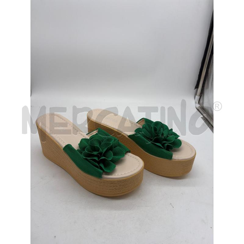 CIABATTE DONNA FASCIA AOERDA VERDE FIORE | Mercatino dell'Usato Montesilvano 1
