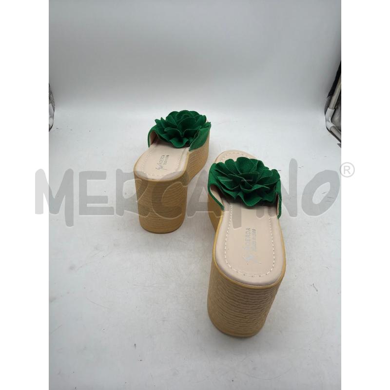 CIABATTE DONNA FASCIA AOERDA VERDE FIORE | Mercatino dell'Usato Montesilvano 3