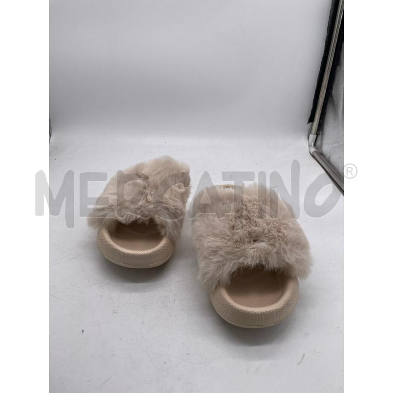 CIABATTE DONNA FASCIA PELO JOMIX BEIGE | Mercatino dell'Usato Montesilvano 2