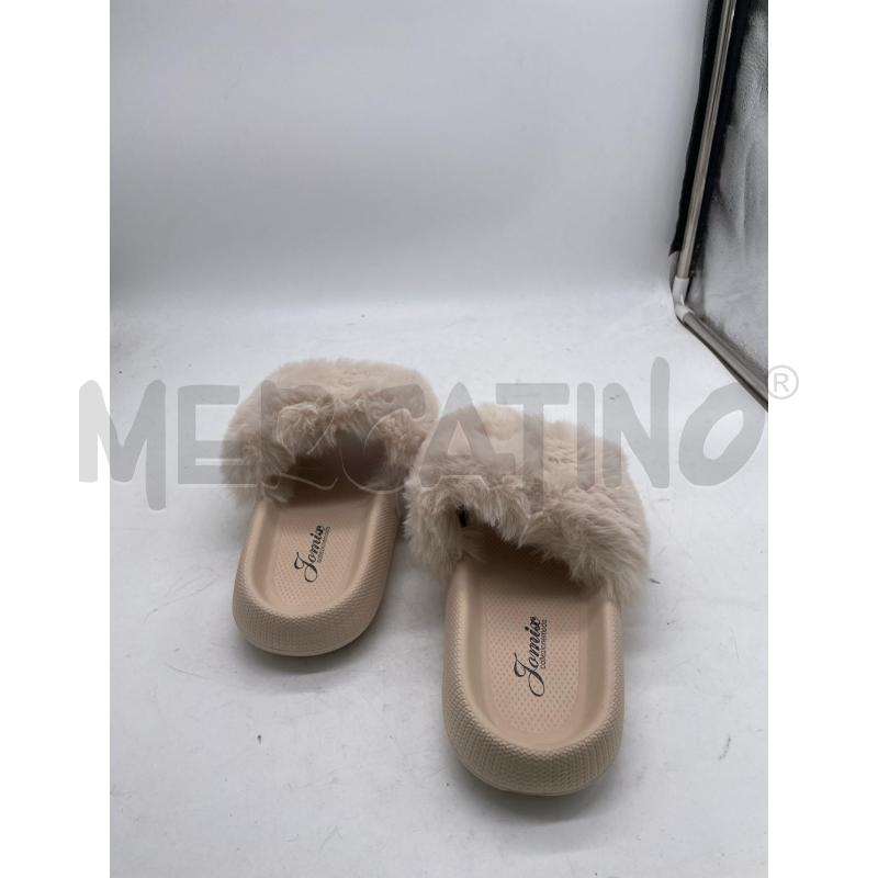 CIABATTE DONNA FASCIA PELO JOMIX BEIGE | Mercatino dell'Usato Montesilvano 3