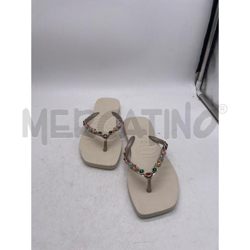 CIABATTE DONNA HAVAIANAS PANNA STRASS COLORATI | Mercatino dell'Usato Montesilvano 2