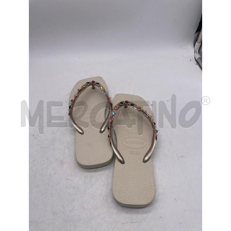 CIABATTE DONNA HAVAIANAS PANNA STRASS COLORATI | Mercatino dell'Usato Montesilvano 3