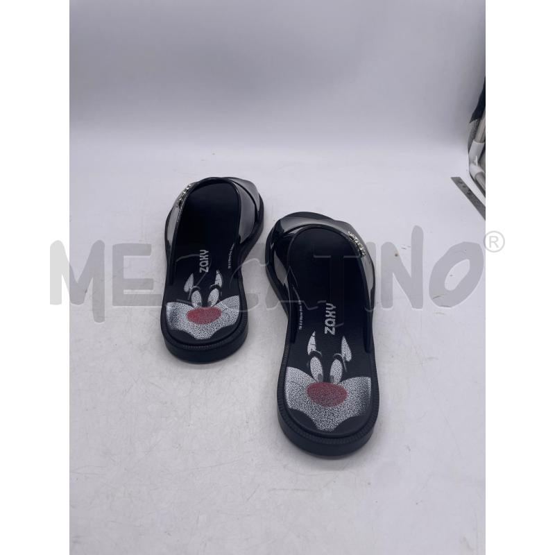 CIABATTE DONNA LOONEY TUNES GOMMA NERE FASCIA LUCIDA | Mercatino dell'Usato Montesilvano 3
