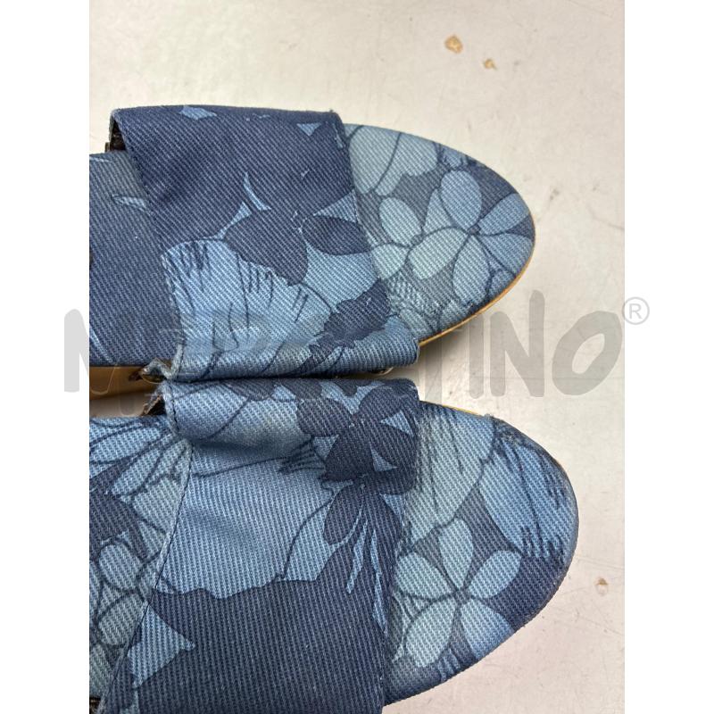 CIABATTE DONNA MIU MIU BLU TIPO DENIM FIORI | Mercatino dell'Usato Montesilvano 4
