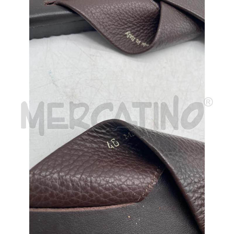 CIABATTE UOMO SANDALS FACTORY FASCE PELLE MARRO | Mercatino dell'Usato Montesilvano 3
