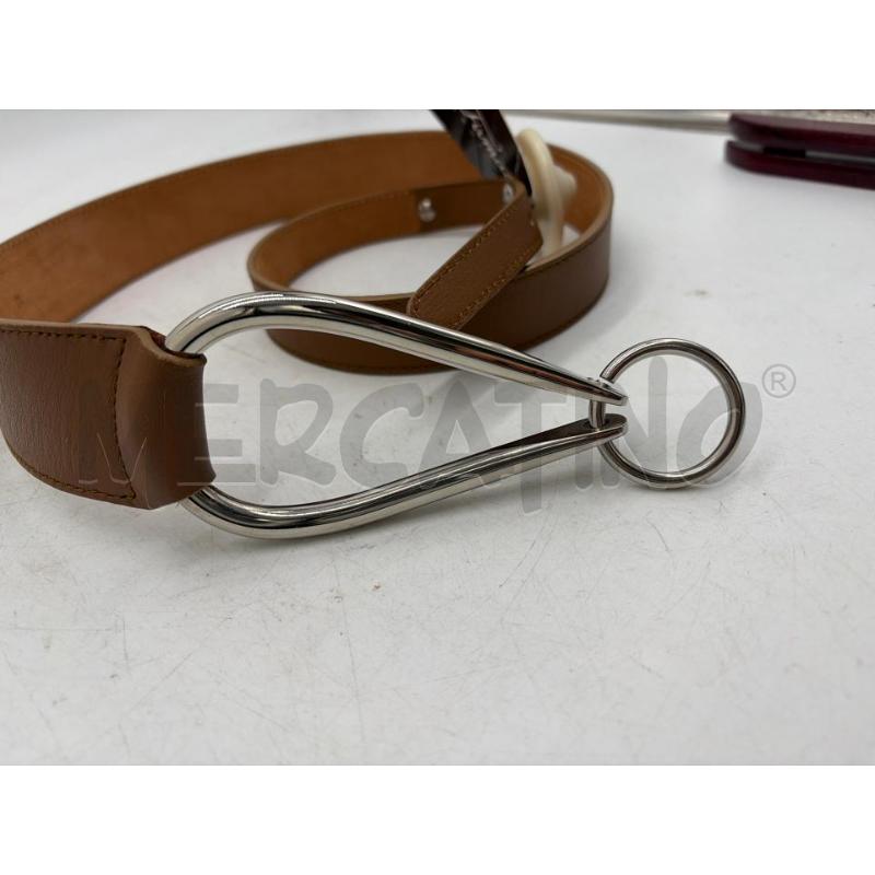 CINTURA DONNA FURLA MARRO FIBIA ARGENTATA OVALE | Mercatino dell'Usato Montesilvano 3