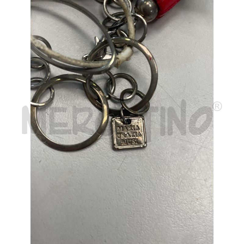 CINTURA DONNA MARIA GRAZIA MUSI CERCHI ARGENTATI DETT ROSSI | Mercatino dell'Usato Montesilvano 2