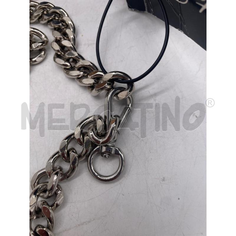 CINTURA DONNA ROBERTO CAVALLI ARGENTATA CATENA LUCCHETTI | Mercatino dell'Usato Montesilvano 4