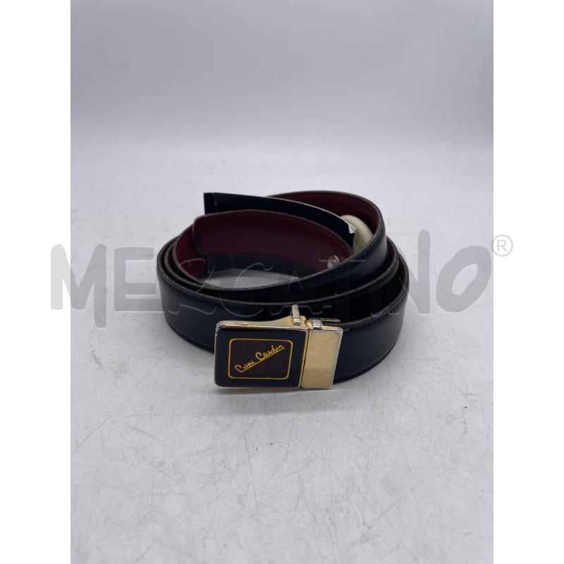 CINTURA UOMO PIERRE CARDIN NERA FIBBIA DORATA BORDEAUX VINTAGE | Mercatino dell'Usato Montesilvano 1
