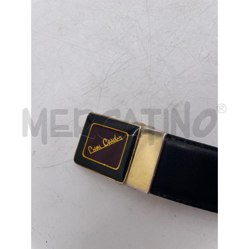 CINTURA UOMO PIERRE CARDIN NERA FIBBIA DORATA BORDEAUX VINTAGE | Mercatino dell'Usato Montesilvano 2