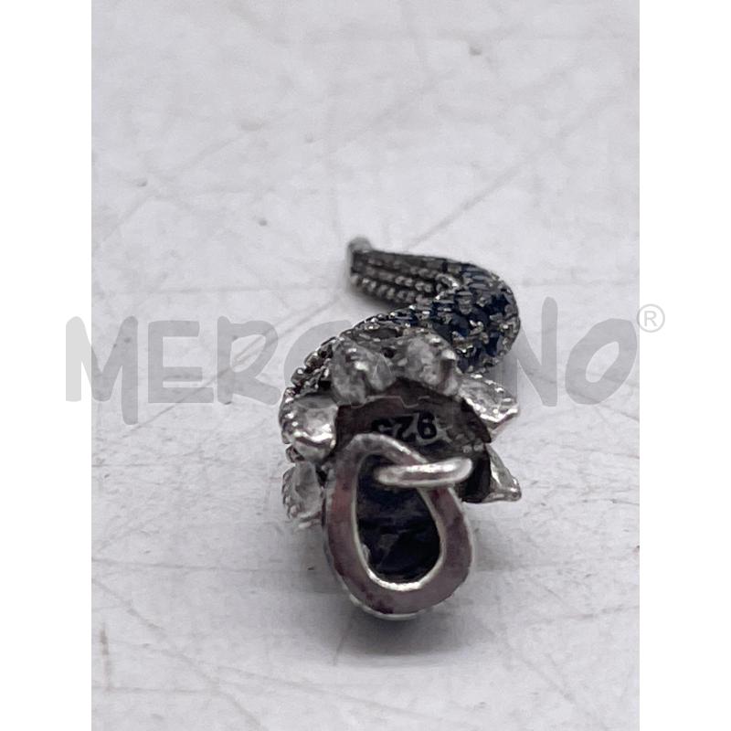CIONDOLO ARG 925 CORNETTO PIETRINE BLU | Mercatino dell'Usato Montesilvano 2