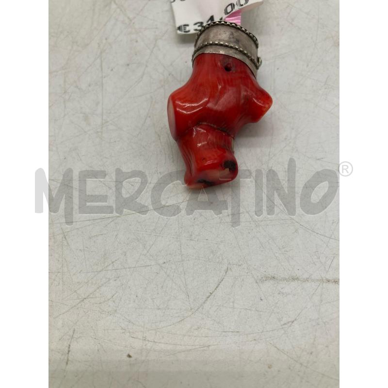 CIONDOLO CORALLO PERNO ARG  | Mercatino dell'Usato Montesilvano 2