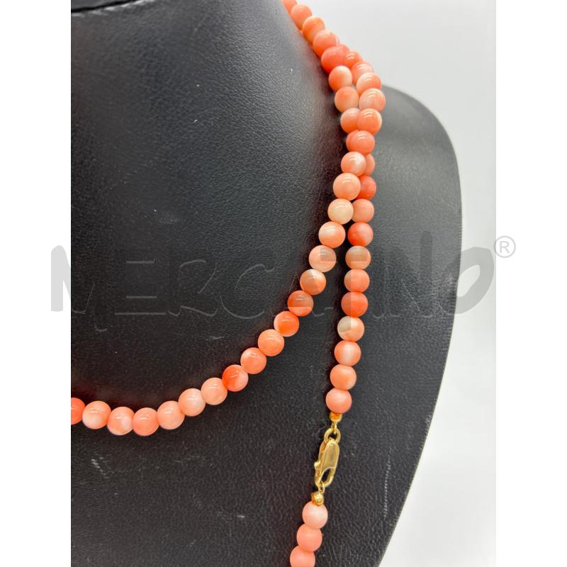 COLLANA ARANCIONE CHIUSURA DORATA CM 88 | Mercatino dell'Usato Montesilvano 3