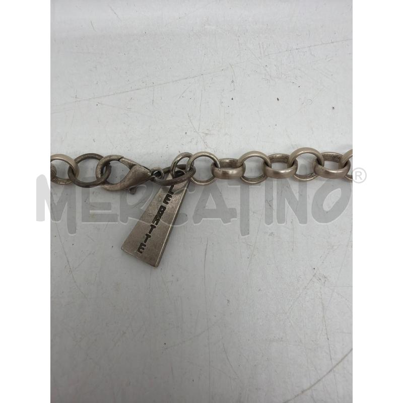 COLLANA ARGENTATA LUNGA SFERE GRIGIE BLU VERDE | Mercatino dell'Usato Montesilvano 2