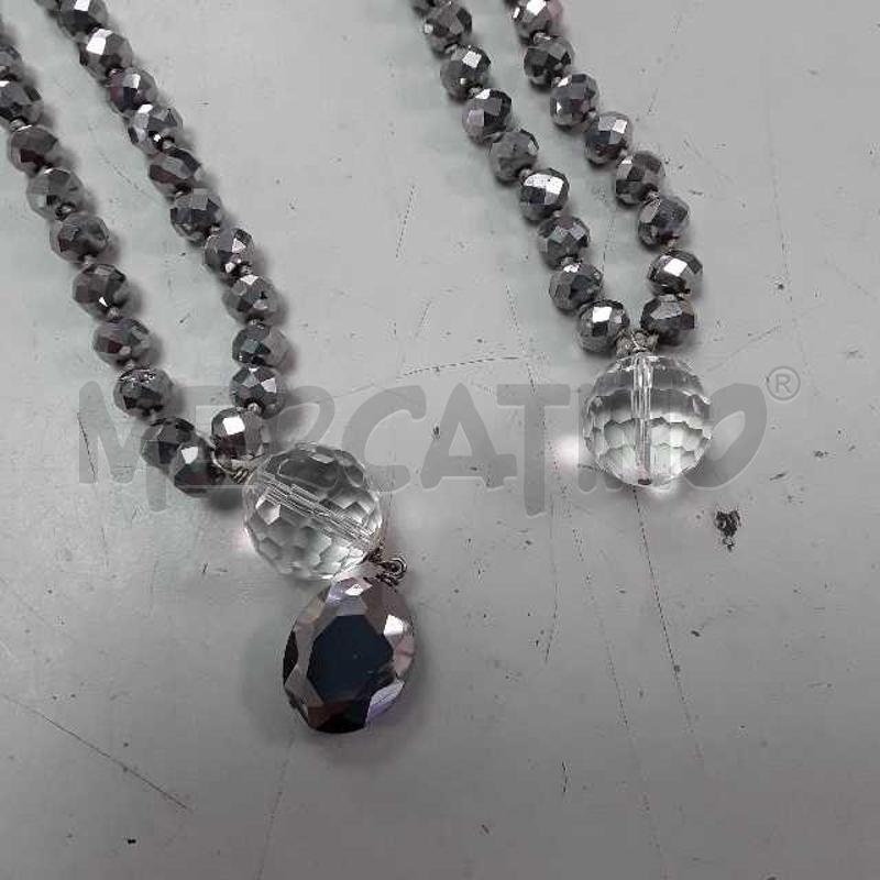 COLLANA ARGENTATA PENDAGLI BIANCHI | Mercatino dell'Usato Montesilvano 2
